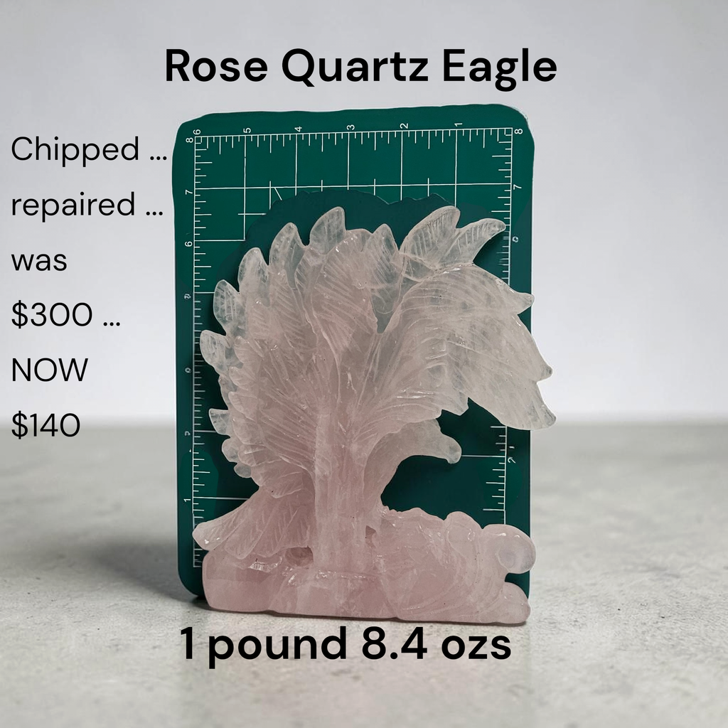 Rose Quartz Eagle