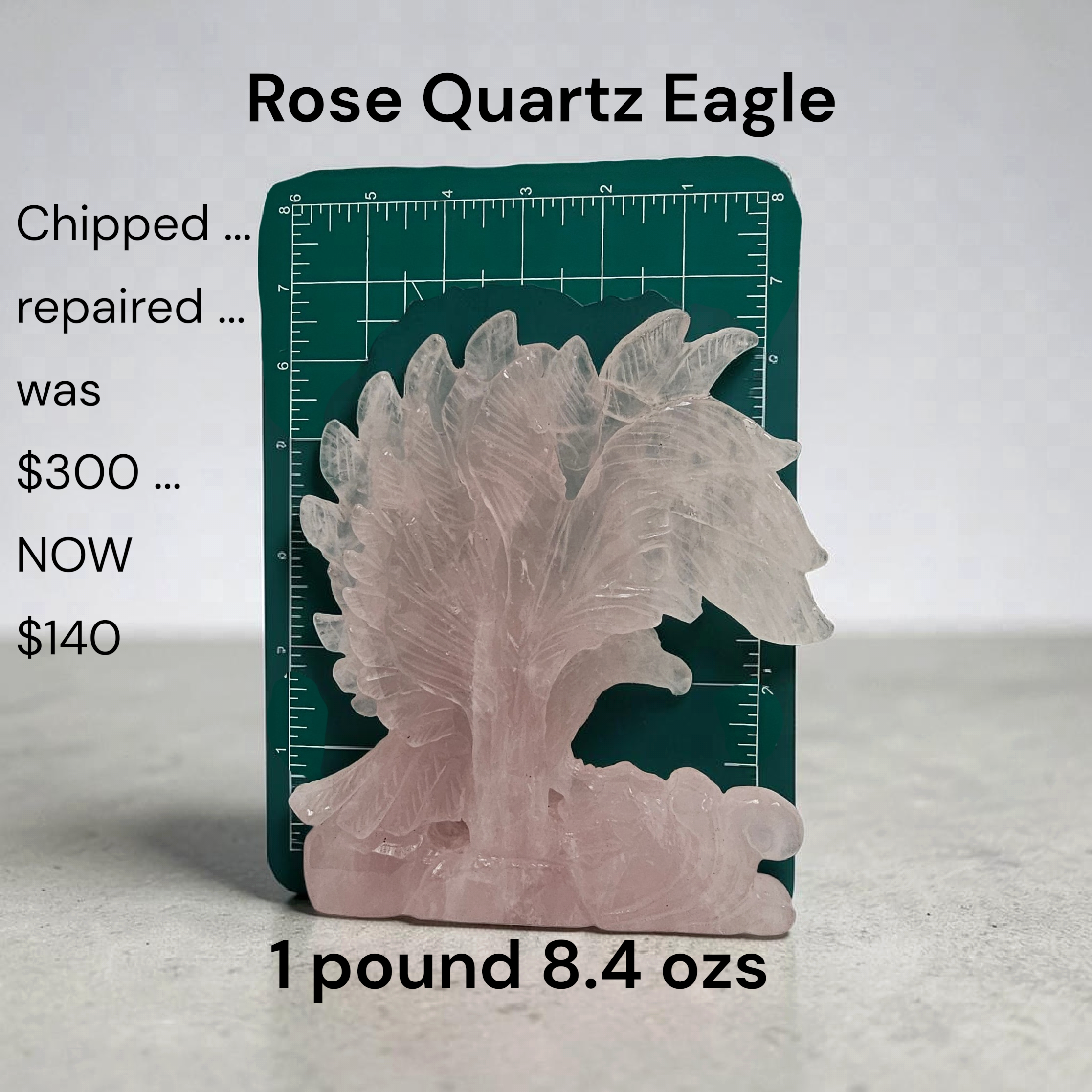Rose Quartz Eagle